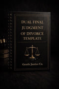 Unit 13: Final Judgment of Divorce Template | Dual Final Judgment | Name Change Order Divorce | Instant Download PDF