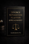 Divorce Separation Planner Spreadsheet: Asset Division & Debt (Digital Download)
