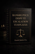 Bankruptcy Dispute Escalation Templates | Notice of Intent to Sue + CFPB Complaint | Credit Report Bankruptcy Removal Guide | FCRA Letter