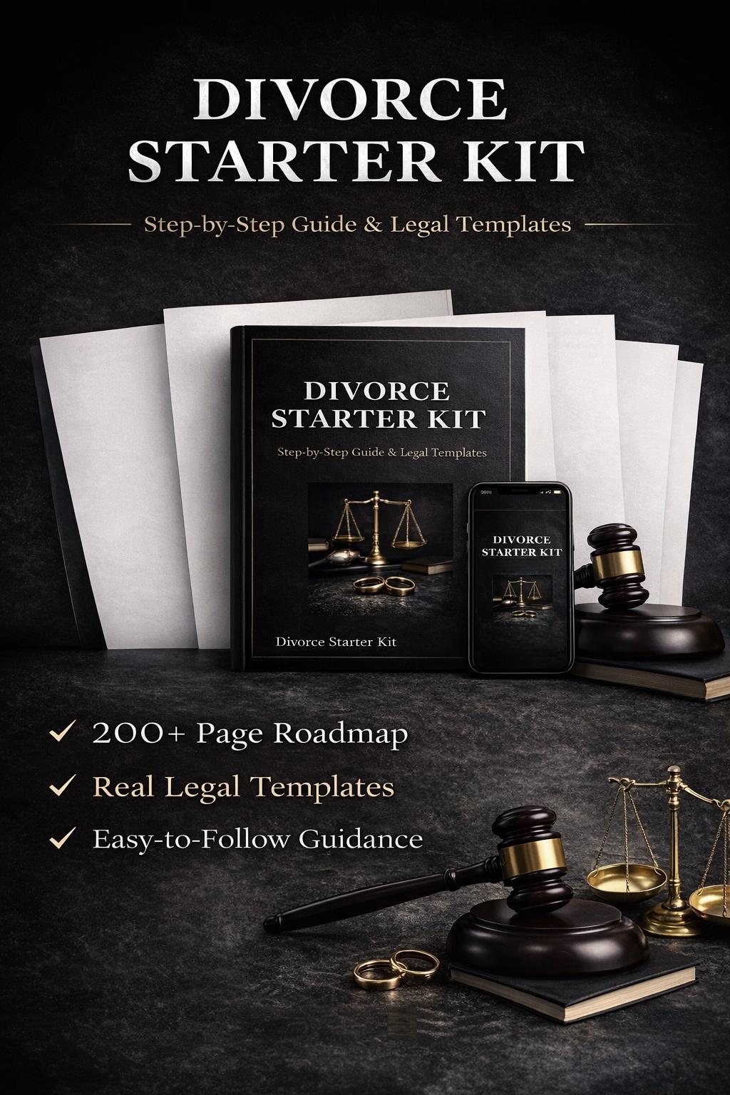 Unit 1-14: Divorce Starter Kit | Step-by-Step Legal Guide & Templates | Pro Se Divorce Workbook | Instant Download PDF