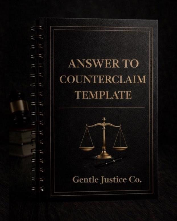 Unit 5: Answer to Counterclaim Divorce Template | Respond to Spouse’s Counterclaim | Pro Se Plaintiff Guide | Instant Download PDF
